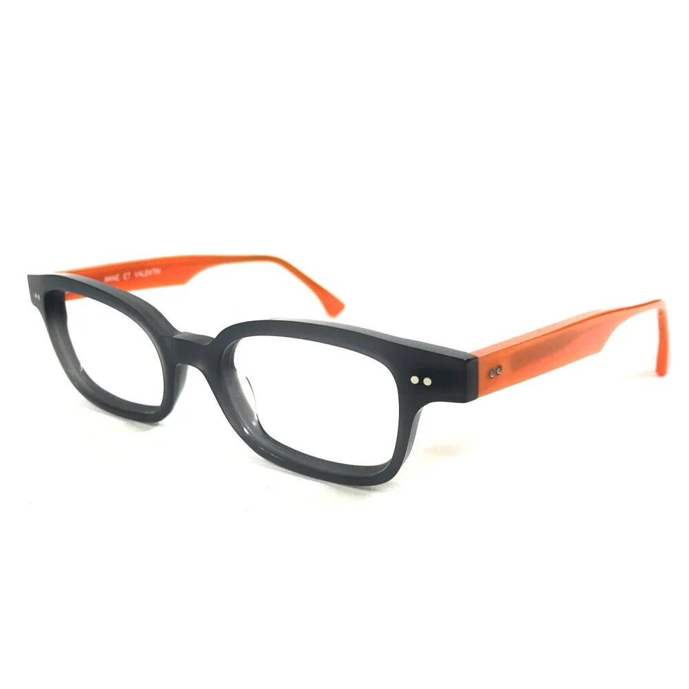Anne Et Valentin Eyeglasses Frames MINIBA 1439 Dark Gray Orange 43-18-135